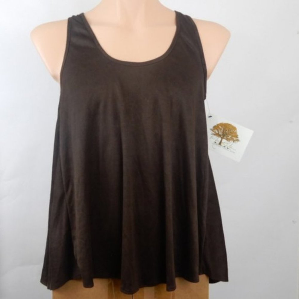 Missy Robertson by Southern Fashion House Brown Tank Size M NWT (SL026)